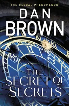 Boekcover Dan Brown The Secret of Secrets met astrologische klok en blauwe achtergrond